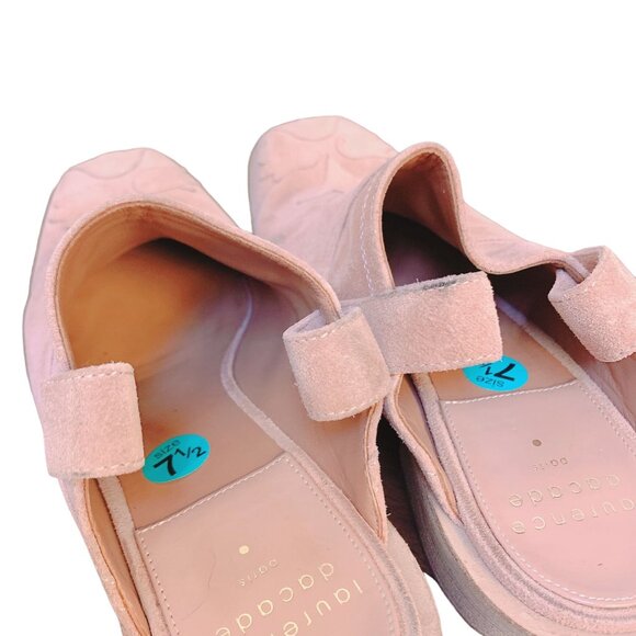 Laurence Dacade Clog Suede Mules Pink Western Embroidered Square Toe 7.5 - Picture 5 of 7